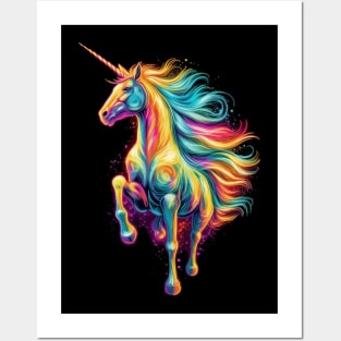 Colorfull Unicorn Horse Posters and Art